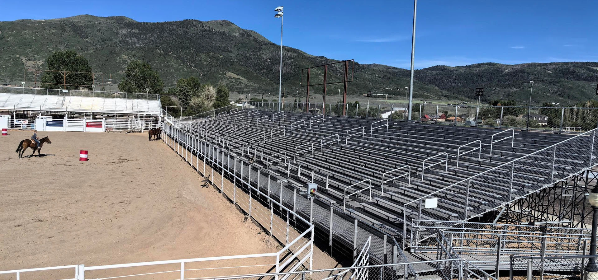 Portable Grandstand Seating for outdoor playground
